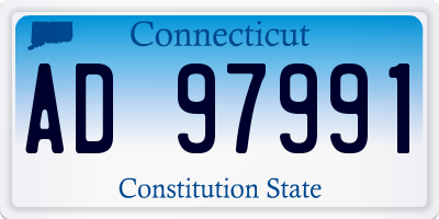 CT license plate AD97991