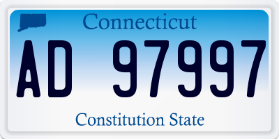 CT license plate AD97997