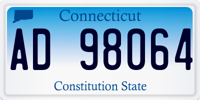 CT license plate AD98064