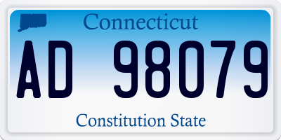 CT license plate AD98079