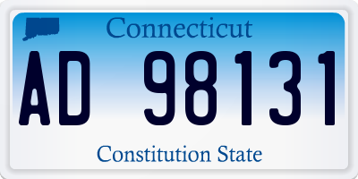 CT license plate AD98131