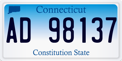 CT license plate AD98137