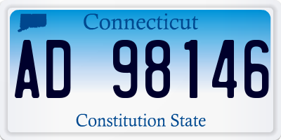 CT license plate AD98146
