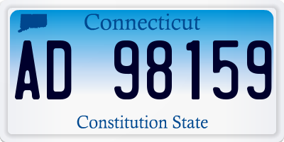 CT license plate AD98159