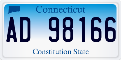 CT license plate AD98166