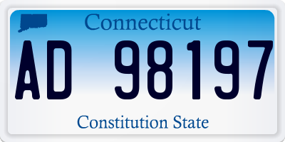 CT license plate AD98197