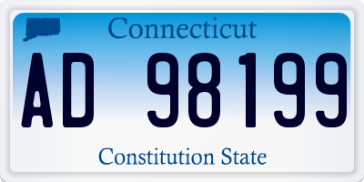 CT license plate AD98199