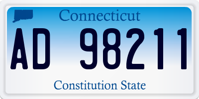 CT license plate AD98211