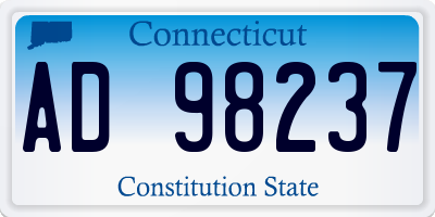 CT license plate AD98237