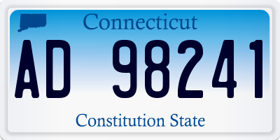 CT license plate AD98241