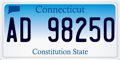 CT license plate AD98250