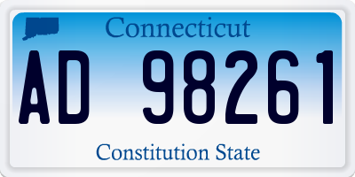 CT license plate AD98261