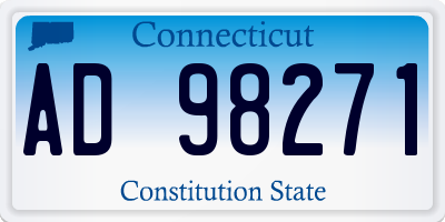 CT license plate AD98271