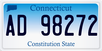 CT license plate AD98272