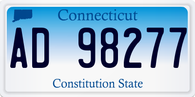 CT license plate AD98277