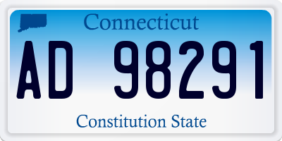 CT license plate AD98291