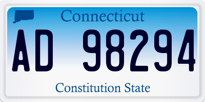 CT license plate AD98294
