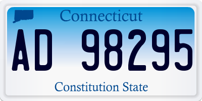 CT license plate AD98295