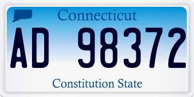 CT license plate AD98372