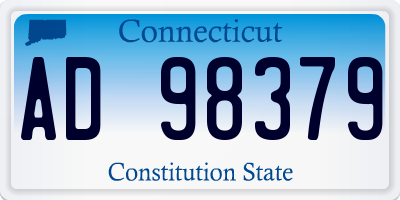 CT license plate AD98379