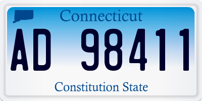 CT license plate AD98411