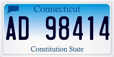 CT license plate AD98414
