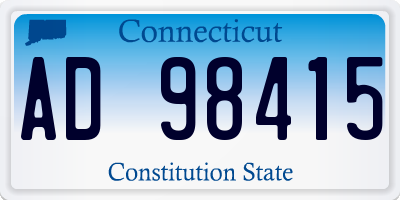 CT license plate AD98415