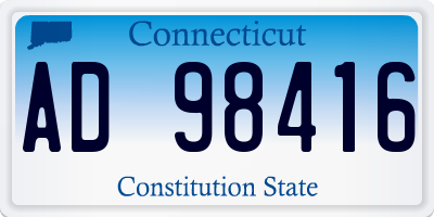 CT license plate AD98416