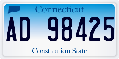 CT license plate AD98425