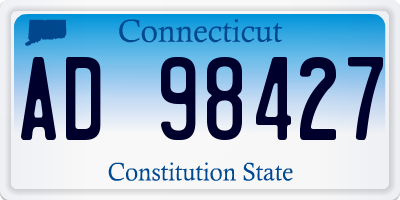 CT license plate AD98427