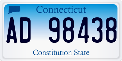 CT license plate AD98438
