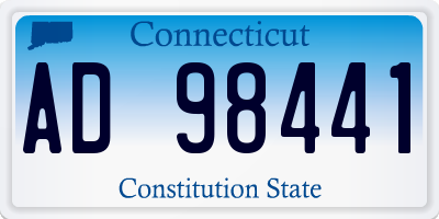 CT license plate AD98441