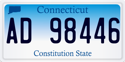 CT license plate AD98446