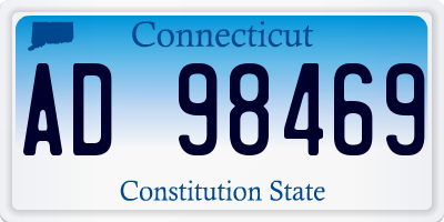 CT license plate AD98469