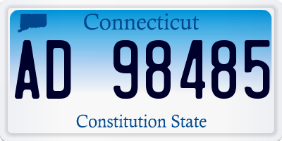 CT license plate AD98485