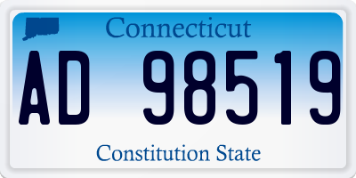 CT license plate AD98519