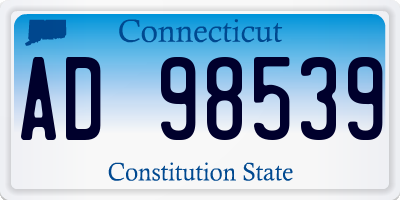CT license plate AD98539
