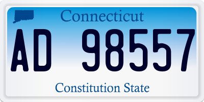 CT license plate AD98557