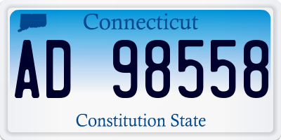CT license plate AD98558