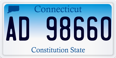 CT license plate AD98660
