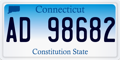CT license plate AD98682