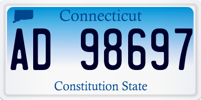CT license plate AD98697