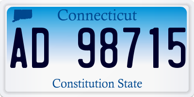 CT license plate AD98715
