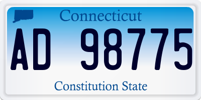 CT license plate AD98775