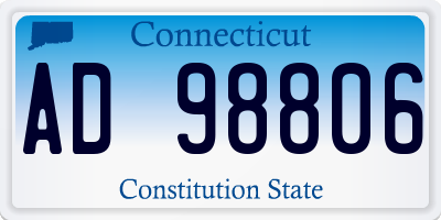 CT license plate AD98806