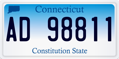 CT license plate AD98811