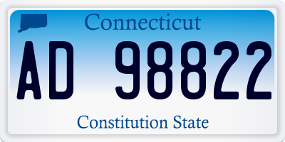 CT license plate AD98822