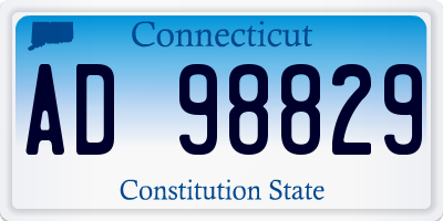 CT license plate AD98829