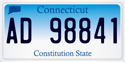 CT license plate AD98841