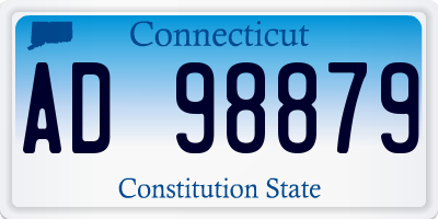CT license plate AD98879